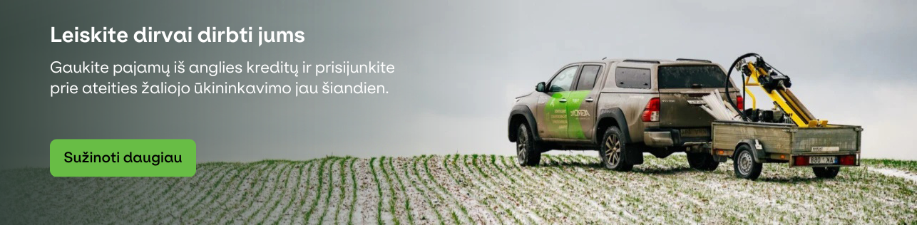 Leiskite dirvai dirbti jums: uždirbkite iš anglies kreditų