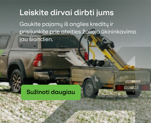 Leiskite dirvai dirbti jums: uždirbkite iš anglies kreditų