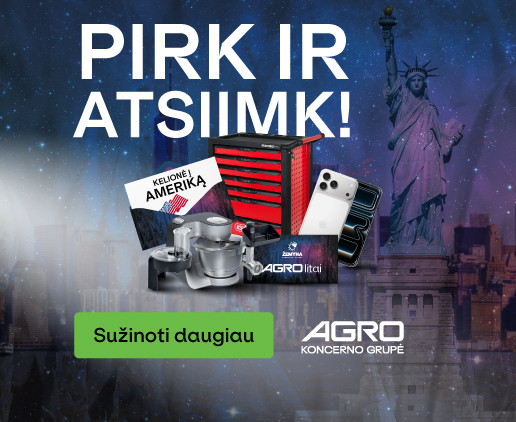 „PIRK IR ATSIIMK“ akcijoje dalyvaujančių produktų sąrašas ir pirkinių lygių paketai su dovanomis – „Agrokoncerno“ žiemos akcija 2025