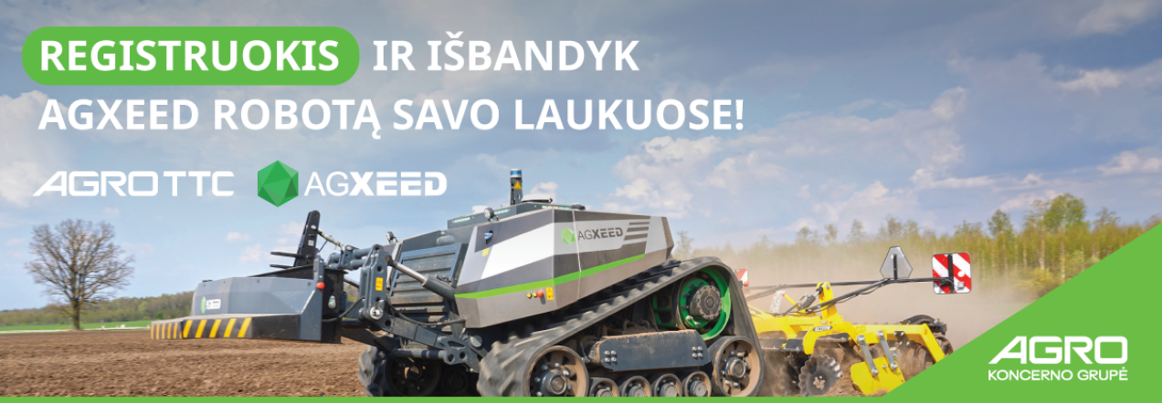 Pasiūlymas: AgXeed AgBot 5.115T2 paslaugos 2025 metams ir galimybė išbandyti!
