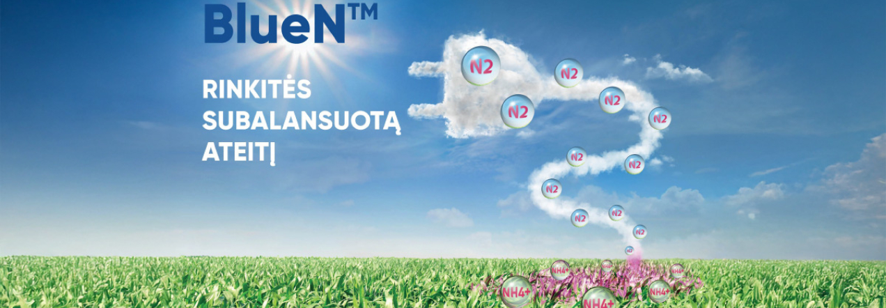 BlueN™: inovatyvus būdas aprūpinti augalus azotu ir padidinti derliaus potencialą