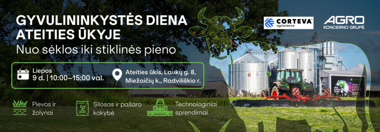 Gyvulininkystės diena Ateities ūkyje – praktinis renginys apie pašarų kokybę, žolynus, kukurūzų veisles ir gyvulininkystės sprendimus