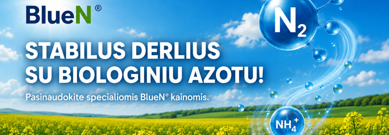 BlueN® žieminiams rapsams – stabilus derlius su biologiniu azotu ir specialios akcijos kainos