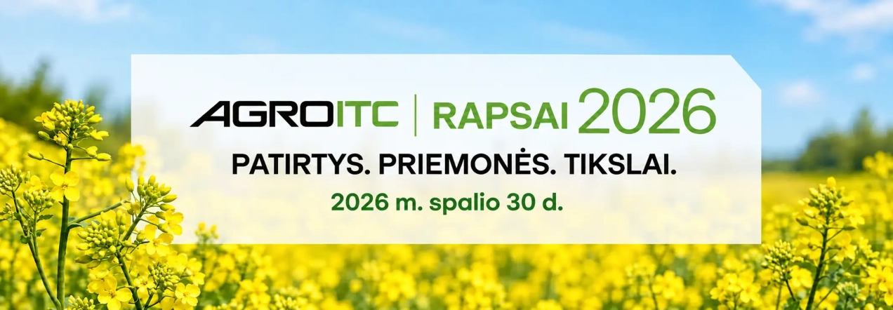 Renginys „Patirtys. Priemonės. Tikslai. Rapsai 2026“ – spalio 30 d. Babtuose.
