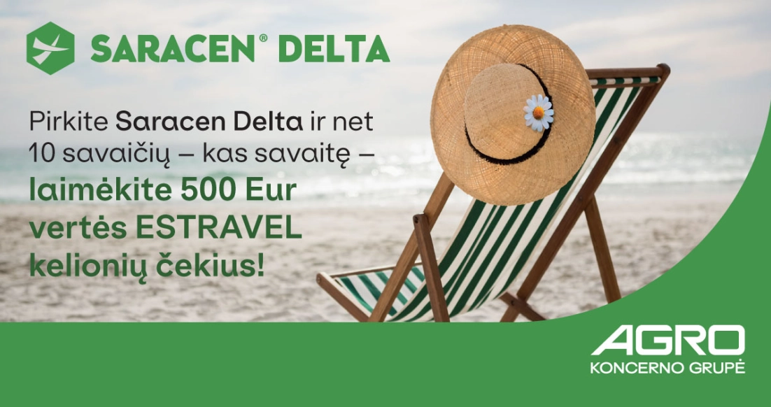 Pirkite Saracen Delta ir laimėkite kelionių bei pramogų čekius!