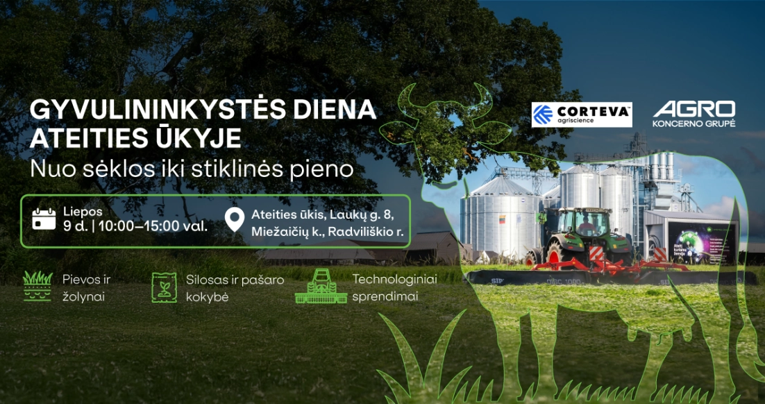 Gyvulininkystės diena Ateities ūkyje – praktinis renginys apie pašarų kokybę, žolynus, kukurūzų veisles ir gyvulininkystės sprendimus