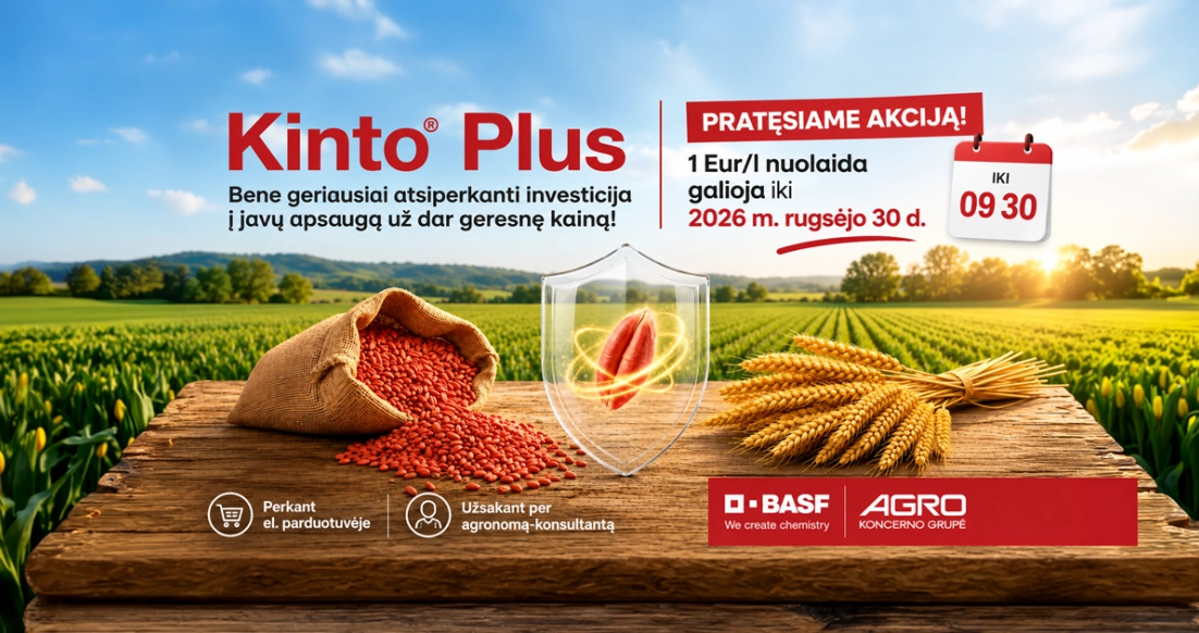 Kinto Plus beico akcija – papildoma 1 Eur/l nuolaida iki 2026 m. rugsėjo 30 d.