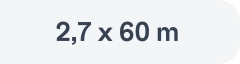 Matmenys 2,7 x 60 m